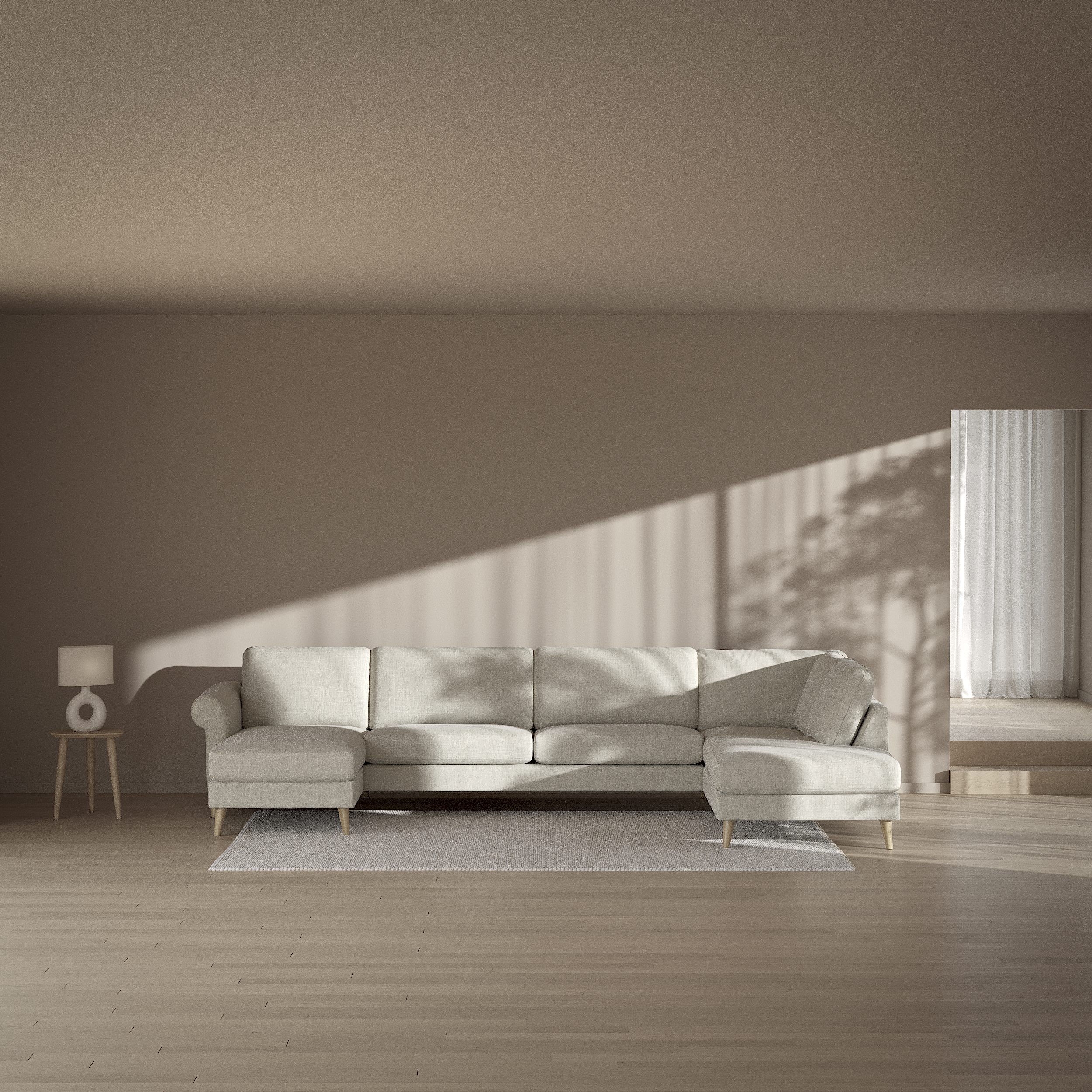 Bridge - 3-sits soffa med schäslong vänster och divan höger - inspiration
