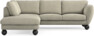 Madison Lux - 2-sits soffa med divan vänster - Beige