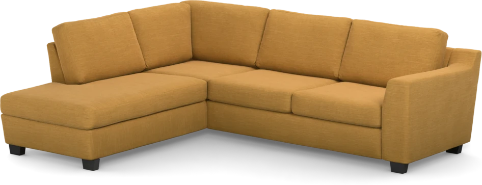 Friday - 2,5-sits soffa med divan vänster - Gul