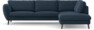 Madison Lux - 3-sits soffa med divan höger - Blå
