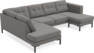 Rio - 3-sits soffa med divan vänster och schäslong höger - Grå