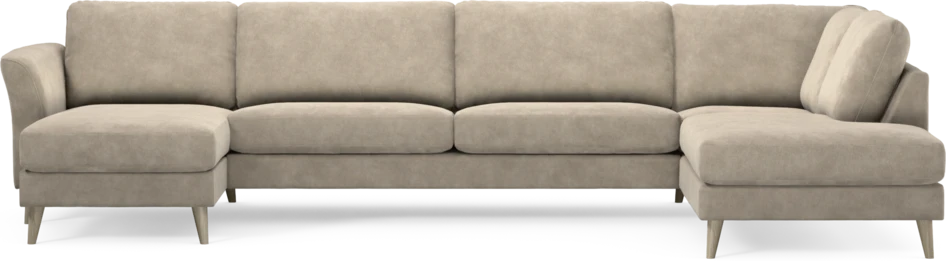 Bridge - 3-sits soffa med schäslong vänster och divan höger - Beige
