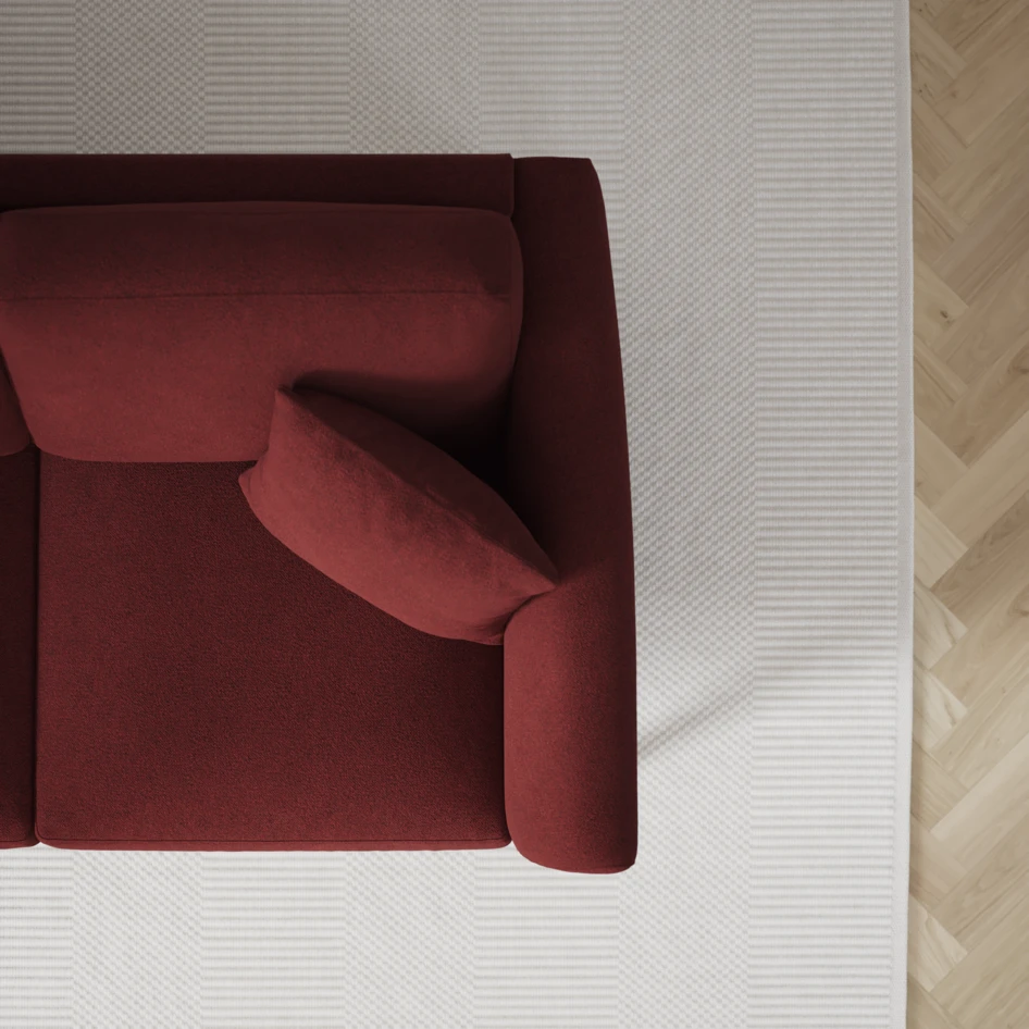 Eden - 2,5-sits soffa - Röd