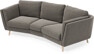 Madison - 3-sits soffa svängd, 70 cm - Grå