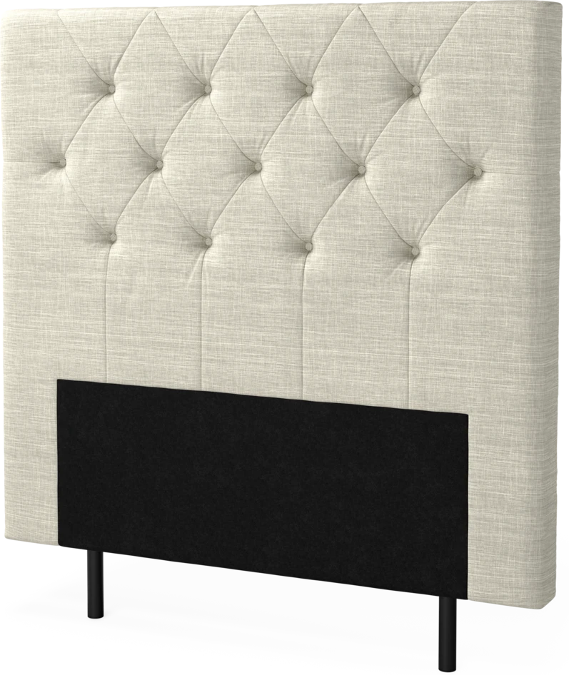 New York pikerad - Sänggavel, 90-210 cm - Beige