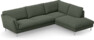 Madison Lux - 3-sits soffa med divan höger - Grön