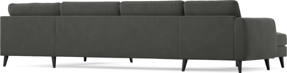 Bridge - 3-sits soffa med schäslong vänster och divan höger - Grå
