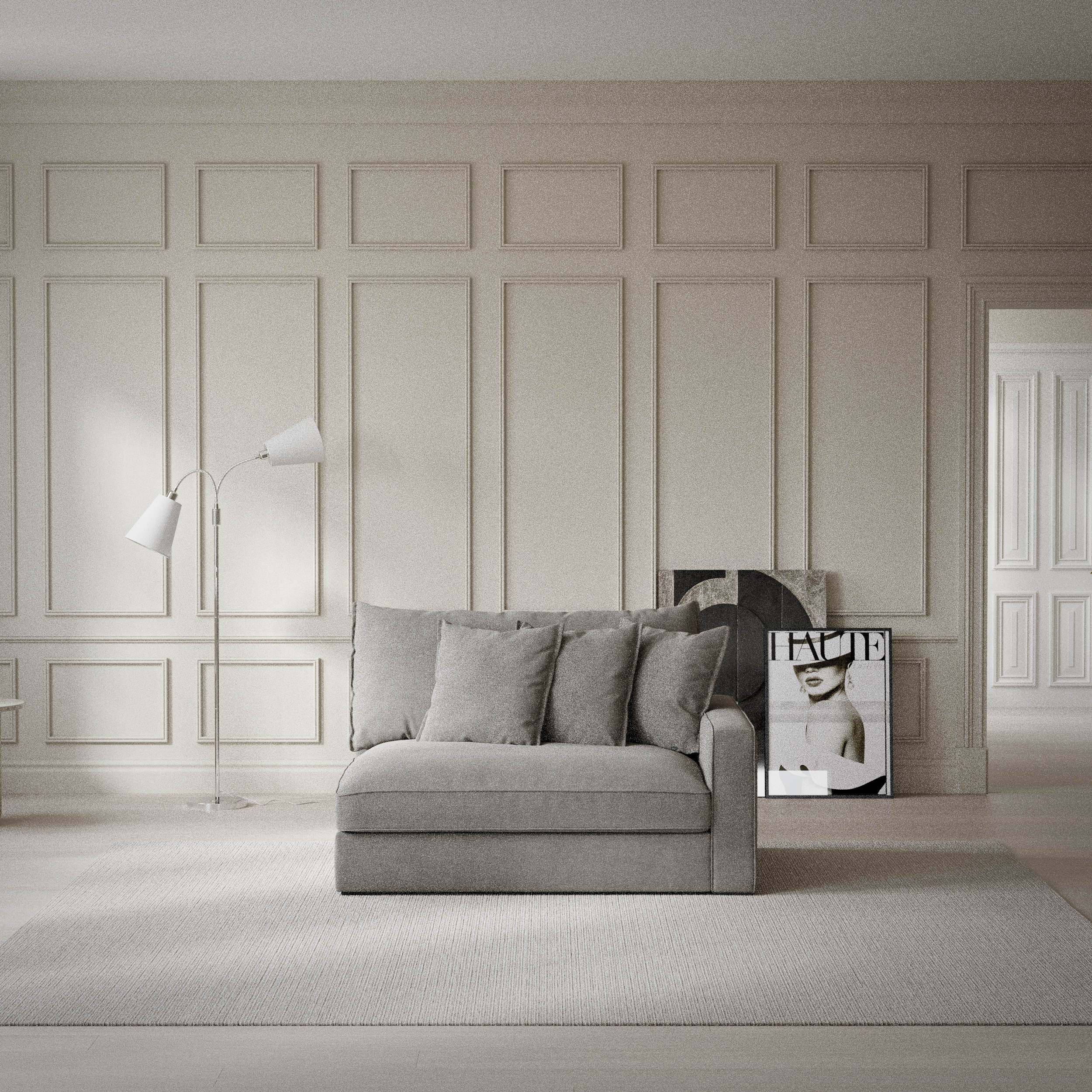 Rossi, 2-sits med armstöd höger