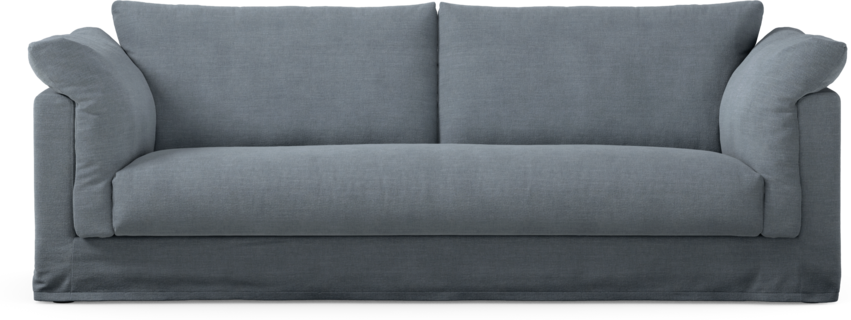 Cherrie - 3-sits soffa, hel dyna och kappa - Blå
