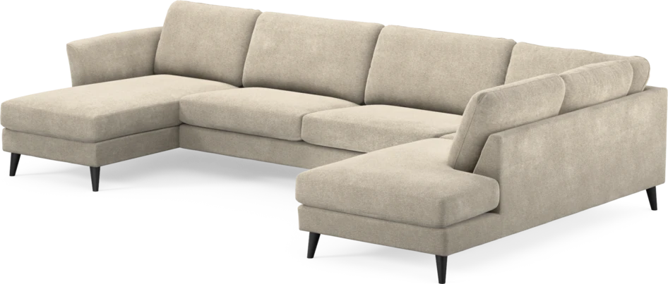 Bridge - 3-sits soffa med schäslong vänster och divan höger - Beige