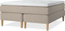 Delux Dream - Kontinentalsäng, dubbelsäng med bäddmadrass - Beige