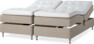 Delux Sense - Ställbar säng, dubbelsäng med bäddmadrass - Beige