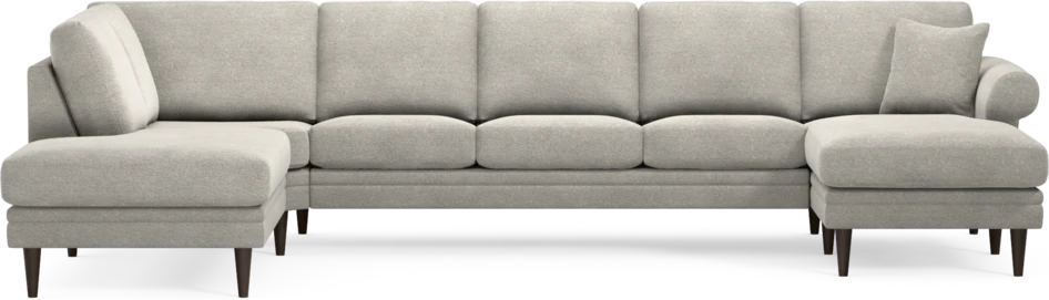 Eden - 3-sits soffa med divan vänster och schäslong höger - Grå