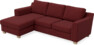 Friday - 3-sits soffa med schäslong vänster - Rosa