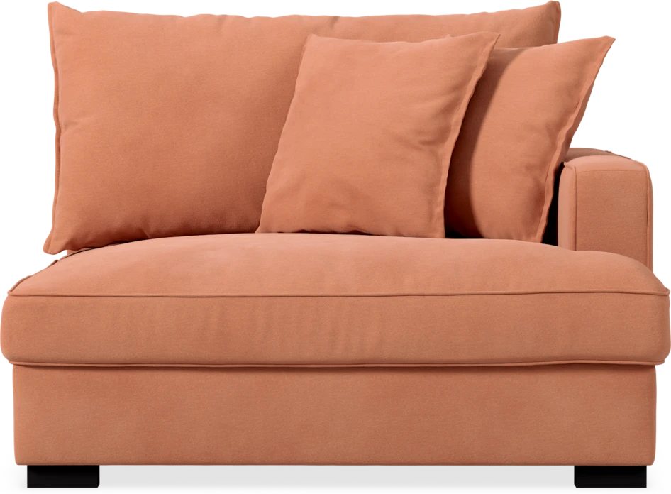 Rossi - 1,5-sits med armstöd höger - Orange