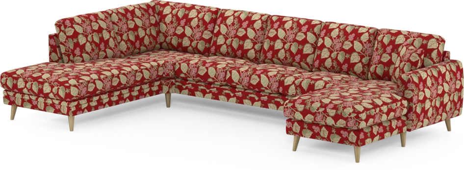 Eden - 3-sits soffa med divan vänster och schäslong höger - Flerfärgad