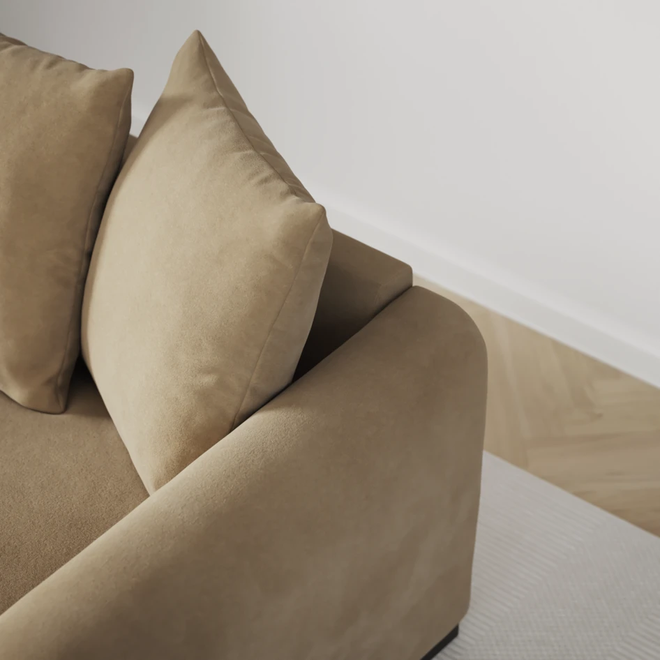 Town - 3-sits soffa med divan vänster och schäslong höger - Beige