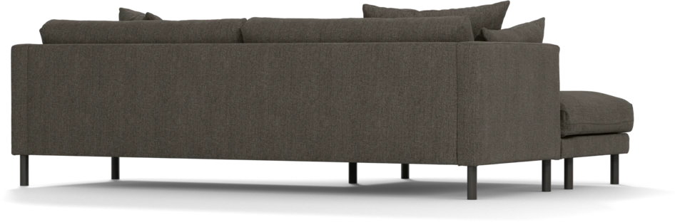 Harper - 4-sits med schäslong XL vänster - Brun