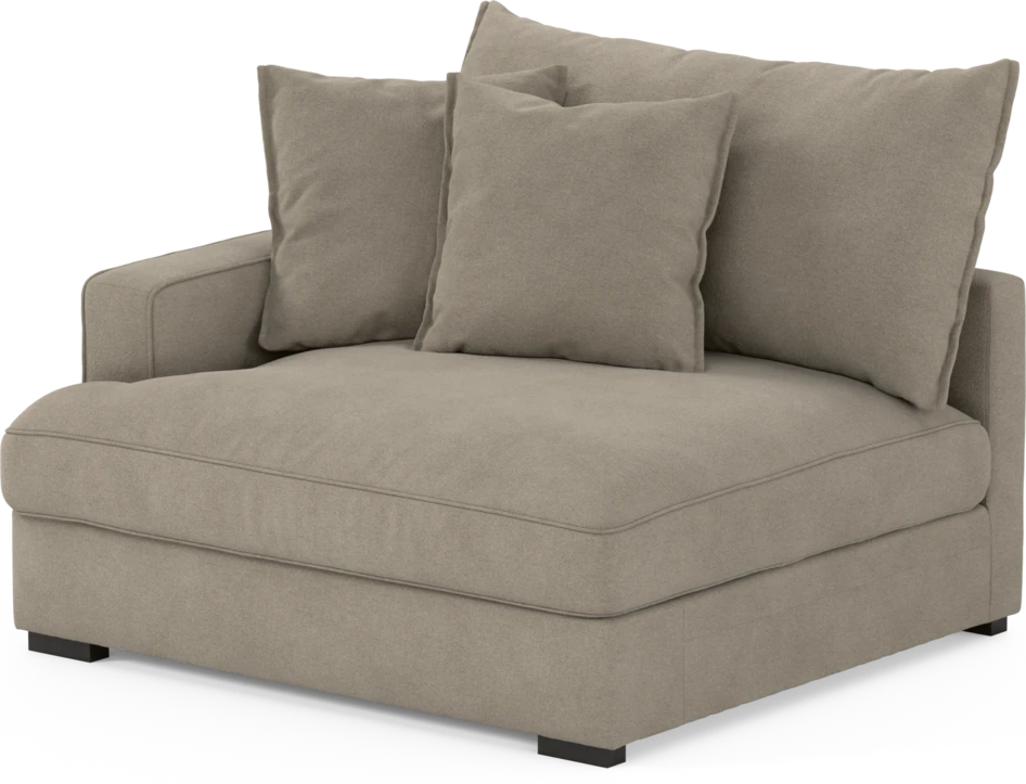 Rossi - 1,5-sits med armstöd vänster - Beige