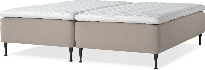 Delux Dream - Ramsäng, dubbelsäng med bäddmadrass - Beige