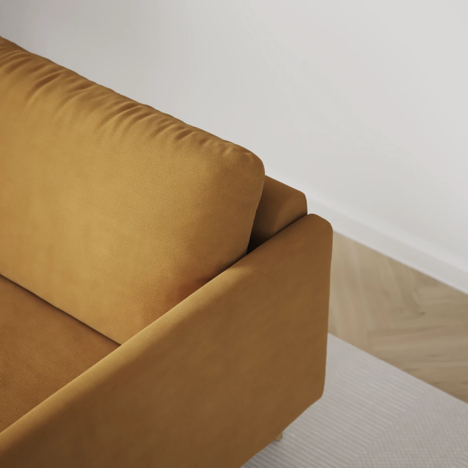 Madison Klädsel - Klädsel till 2-sits soffa - Gul