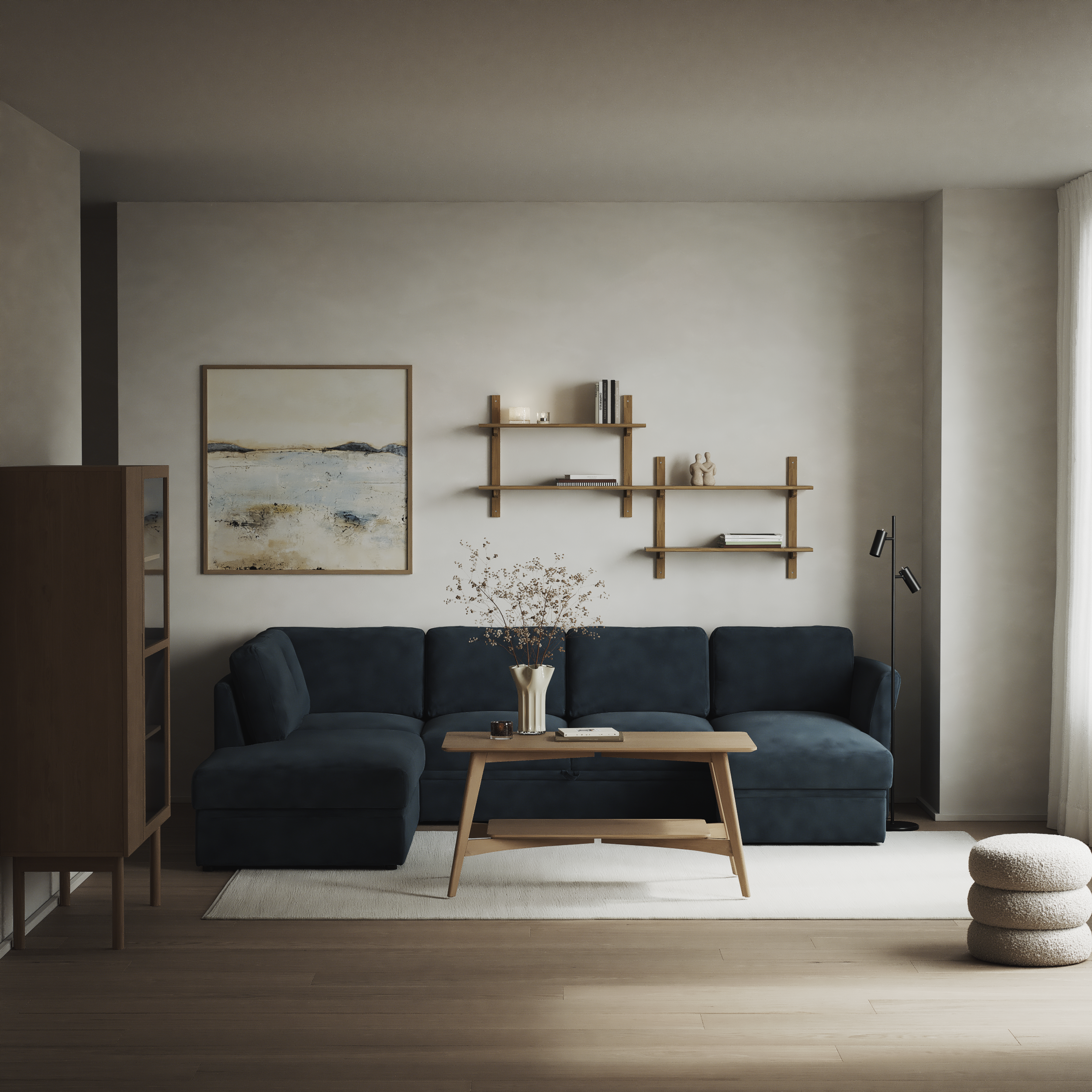 Öland - Bäddsoffa med divan vänster och schäslong höger - inspiration