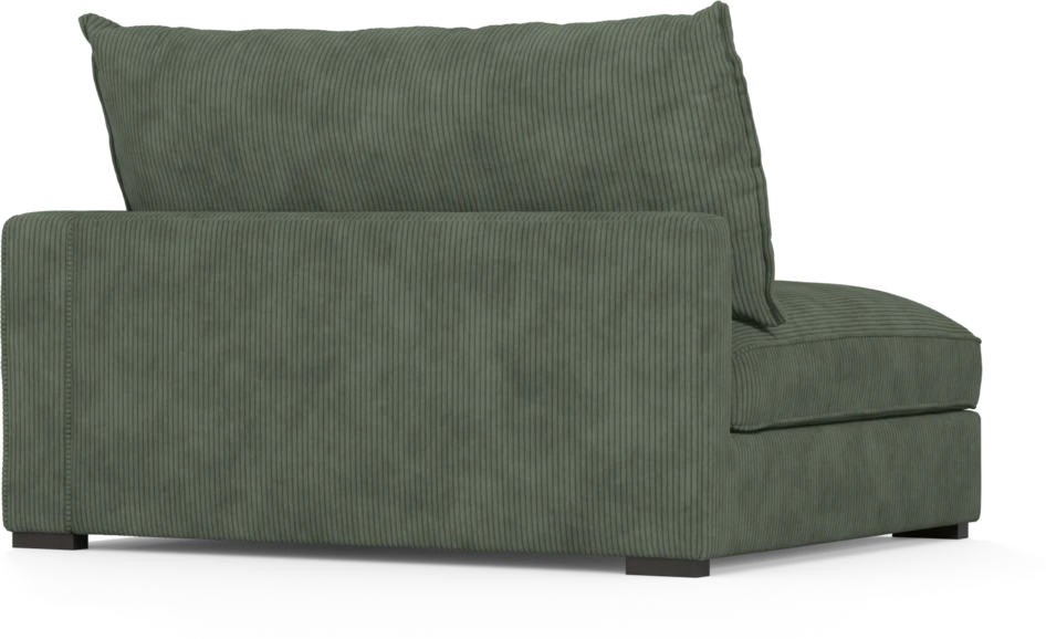 Rossi - 2-sits med armstöd höger - Grön