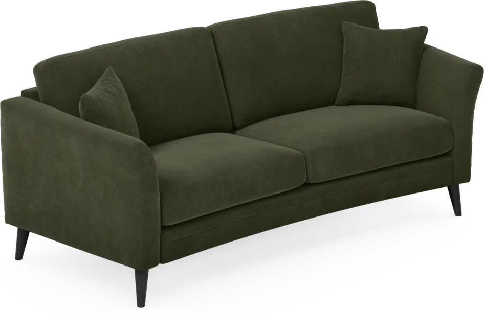 Eden - 2,5-sits soffa svängd - Grön