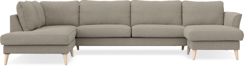 Bridge - 3-sits soffa med divan vänster och schäslong höger - Beige