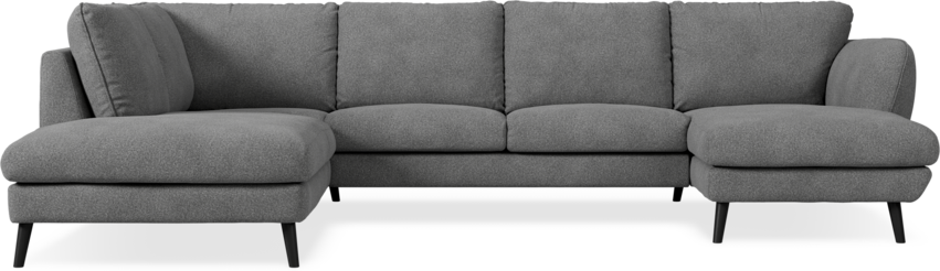Madison Lux - 2-sits soffa med divan vänster och schäslong höger - Vit