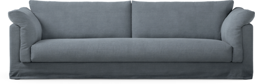 Cherrie Klädsel - Klädsel till 4-sits soffa, hel dyna - Blå