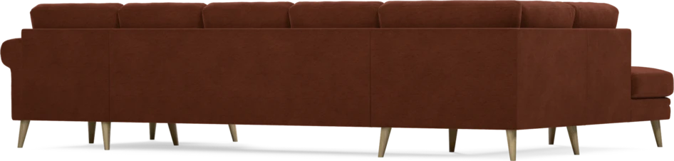 Eden - 3-sits soffa med divan vänster och schäslong höger - Orange