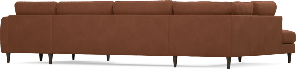 Bridge - 3-sits soffa med divan vänster och schäslong höger - Orange