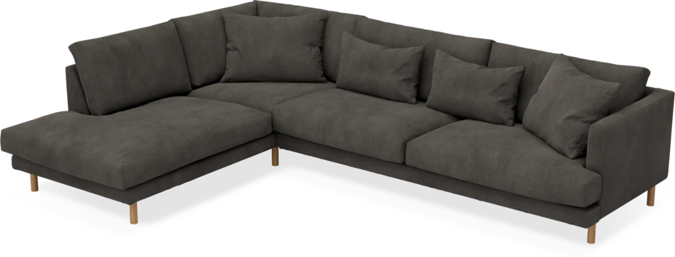 Harper - 3-sits soffa med divan vänster - Grå