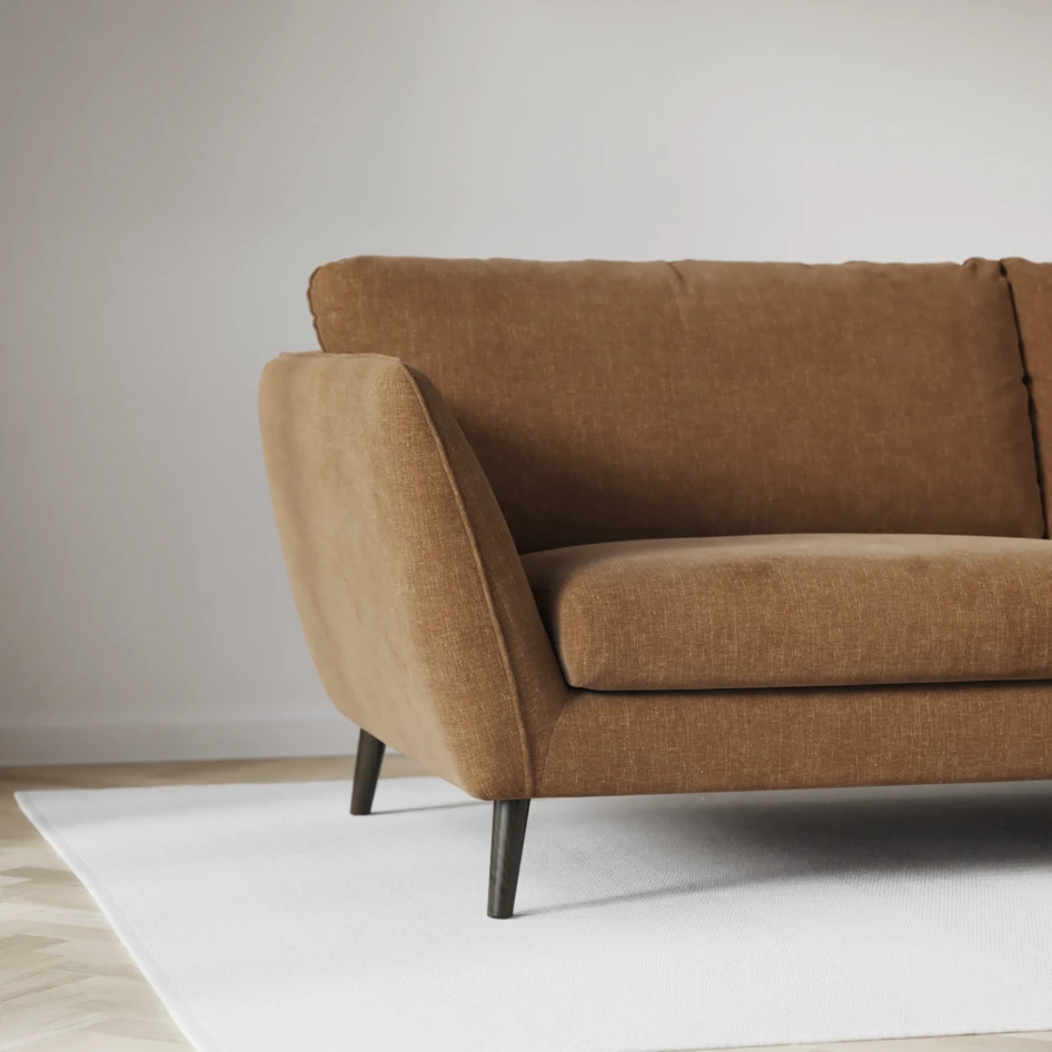 Madison - 2-sits soffa med divan vänster och schäslong höger - Brun