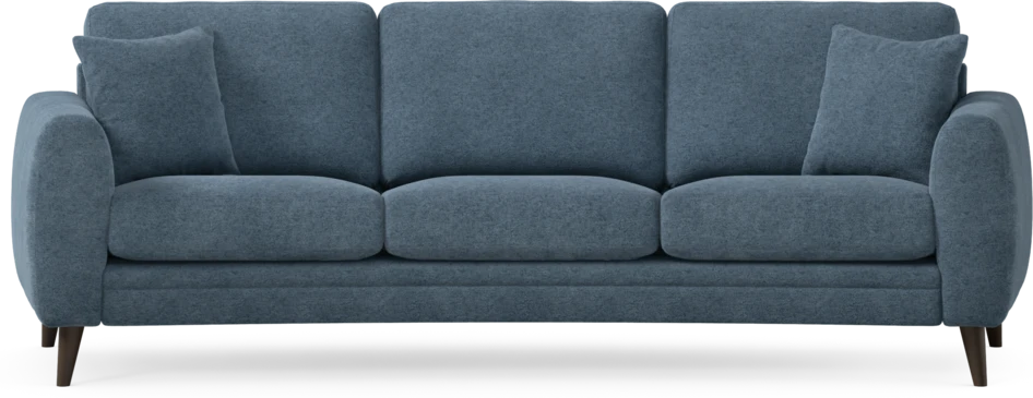 Eden - 3-sits soffa svängd - Blå