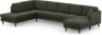 Eden - 3-sits soffa med divan vänster och schäslong höger - Grön