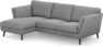 Madison Lux - 2-sits soffa med schäslong vänster - Grå