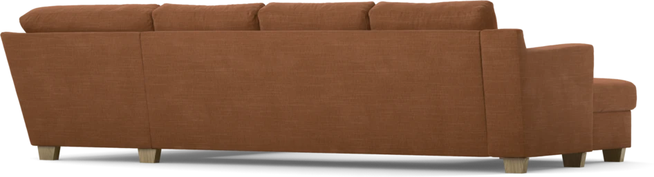 Friday - 3-sits soffa med schäslong vänster och divan höger - Orange