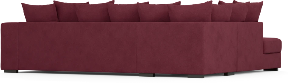 Town - 3-sits soffa med divan vänster - Röd