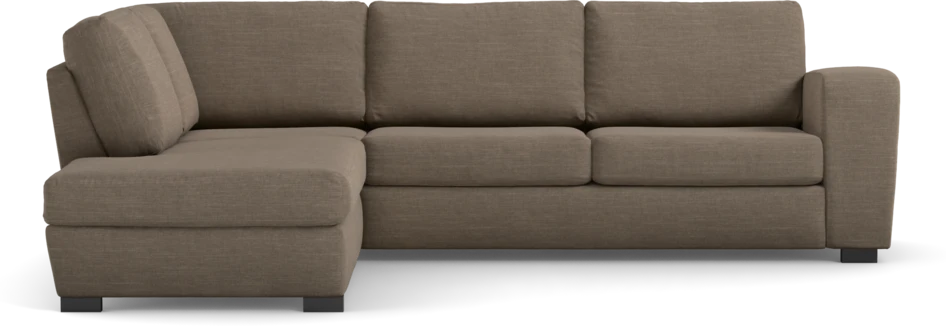 Friday - 2,5-sits soffa med divan vänster - Brun