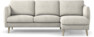 Madison Lux - 2-sits soffa med schäslong höger - Vit