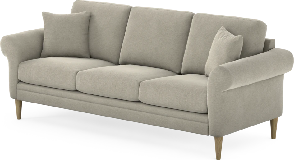 Eden - 3-sits soffa - Brun