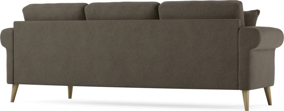 Eden - 3-sits soffa svängd - Brun