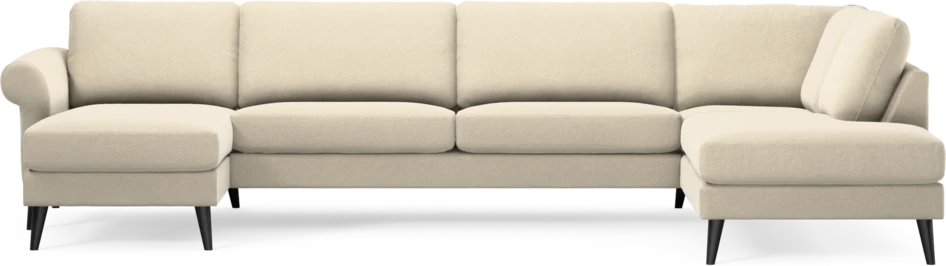 Bridge - 3-sits soffa med schäslong vänster och divan höger - Beige