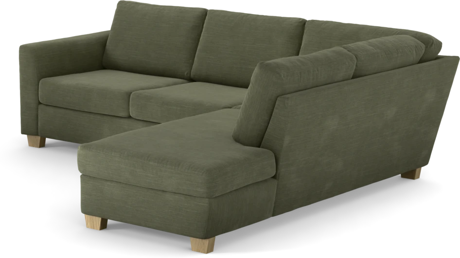 Friday - 2,5-sits soffa med divan höger - Grön