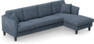 Eden - 3-sits soffa med schäslong - Blå