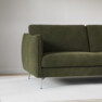 Madison Lux - 2-sits soffa med schäslong vänster - Grön