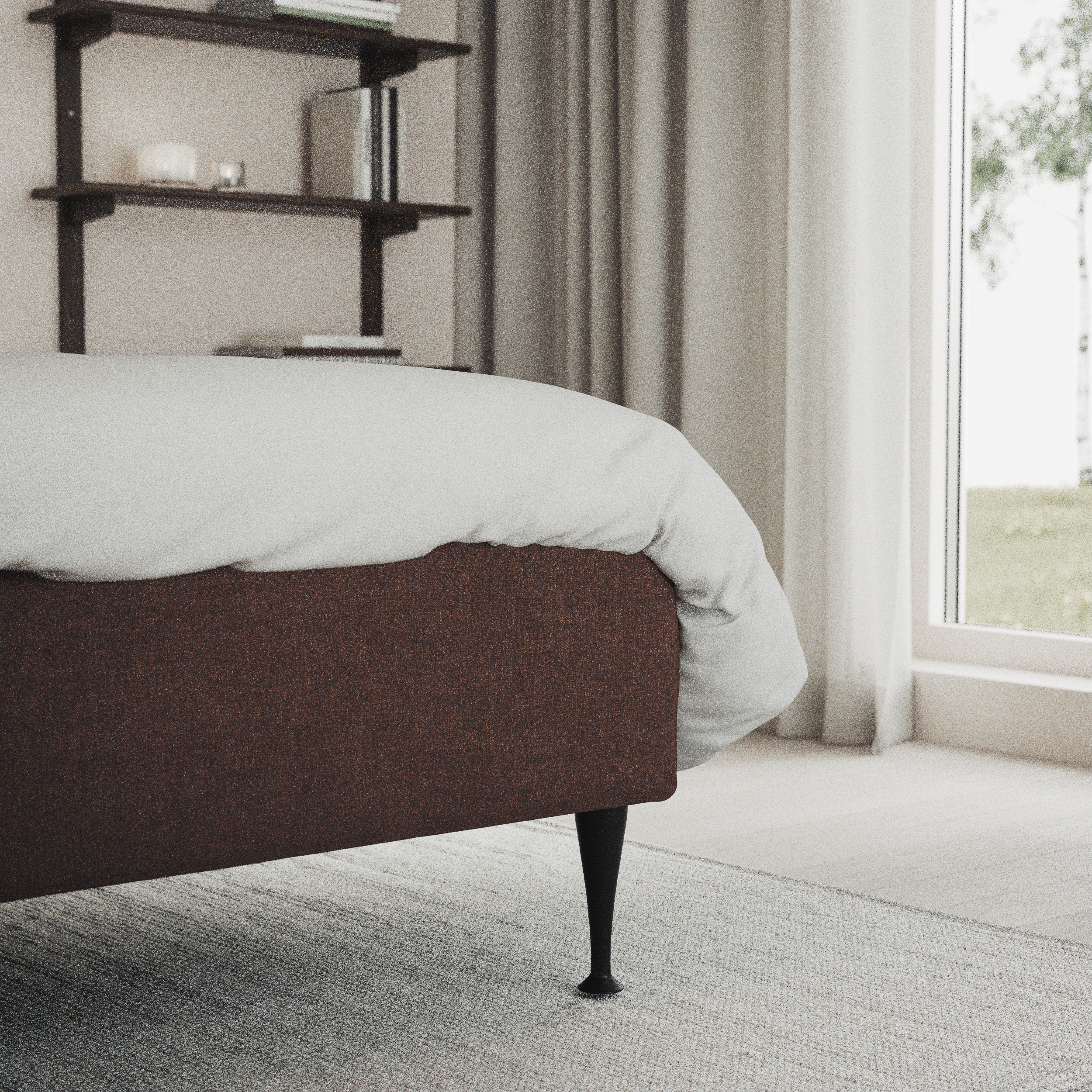 Delux Exclusive - Kontinentalsäng, enkelsäng 140 cm med bäddmadrass och sängben - inspiration