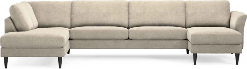 Bridge - 3-sits soffa med divan vänster och schäslong höger - Beige